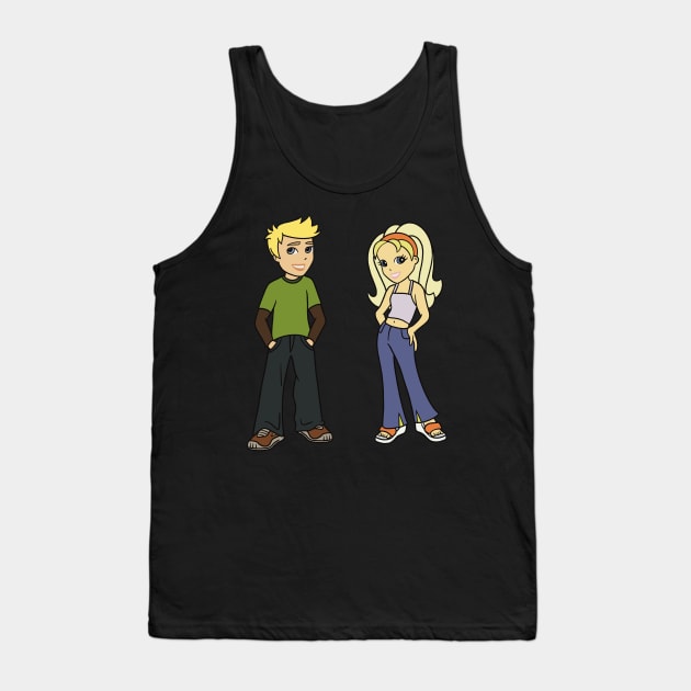 Polly Pocket and Rick Tank Top by daniasdesigns